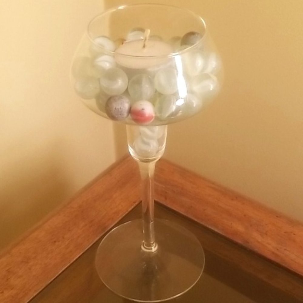 Crystal candle holder